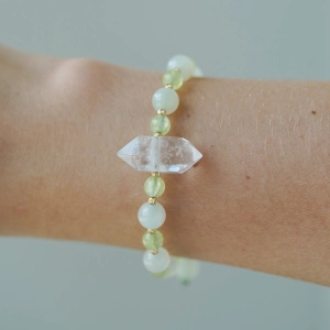 Bransoletka Jade Crystal próby 585