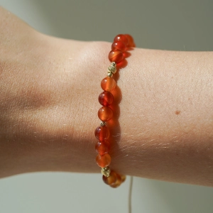 Bransoletka Carnelian Glow próby 585