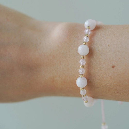 Bransoletka Morganite Harmony próby 585