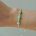 Bransoletka Jade Mint próby 585