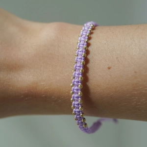 Złota bransoletka Lavender Weave próby 585