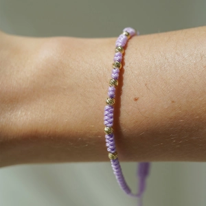 Złota bransoletka Lavender Line próby 585