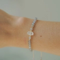 Złota bransoletka Moon Crystal próby 585