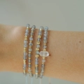 Złota bransoletka Moon Crystal próby 585