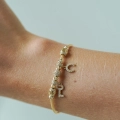 Złota bransoletka Fortuna Charm próby 585