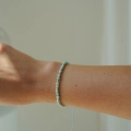 Złoty choker i bransoletka Larimar Blue próby 585