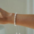 Złoty choker i bransoletka Selene White próby 585