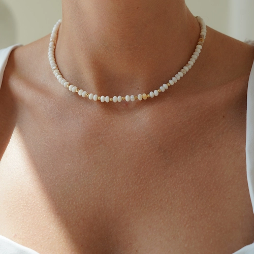 Złoty choker i bransoletka Shella próby 585