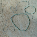 Złoty choker i bransoletka Larimar Blue próby 585