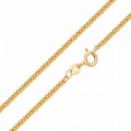 Złoty łańcuszek lisi ogon diamentowany 1 mm próby 585