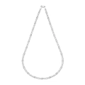 Srebrny łańcuszek Figaro z blaszkami 4,3 mm próby 925