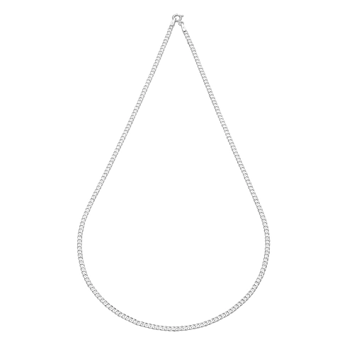 Srebrny męski łańcuszek Pancerka pełna 2,4 mm próby 925
