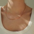 Złoty łańcuszek pełna mona lisa 3 mm rose próby 585