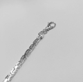 Srebrna bransoleta królewski splot 4 mm próby 925