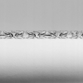 Srebrna bransoleta królewski splot 4 mm próby 925