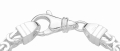 Srebrny łańcuszek figaro z blaszkami 4,3 mm próby 925