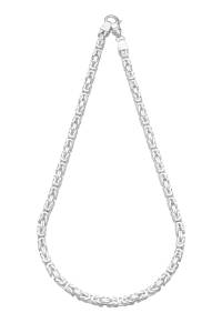 Srebrny łańcuszek królewski splot 4 mm próby 925