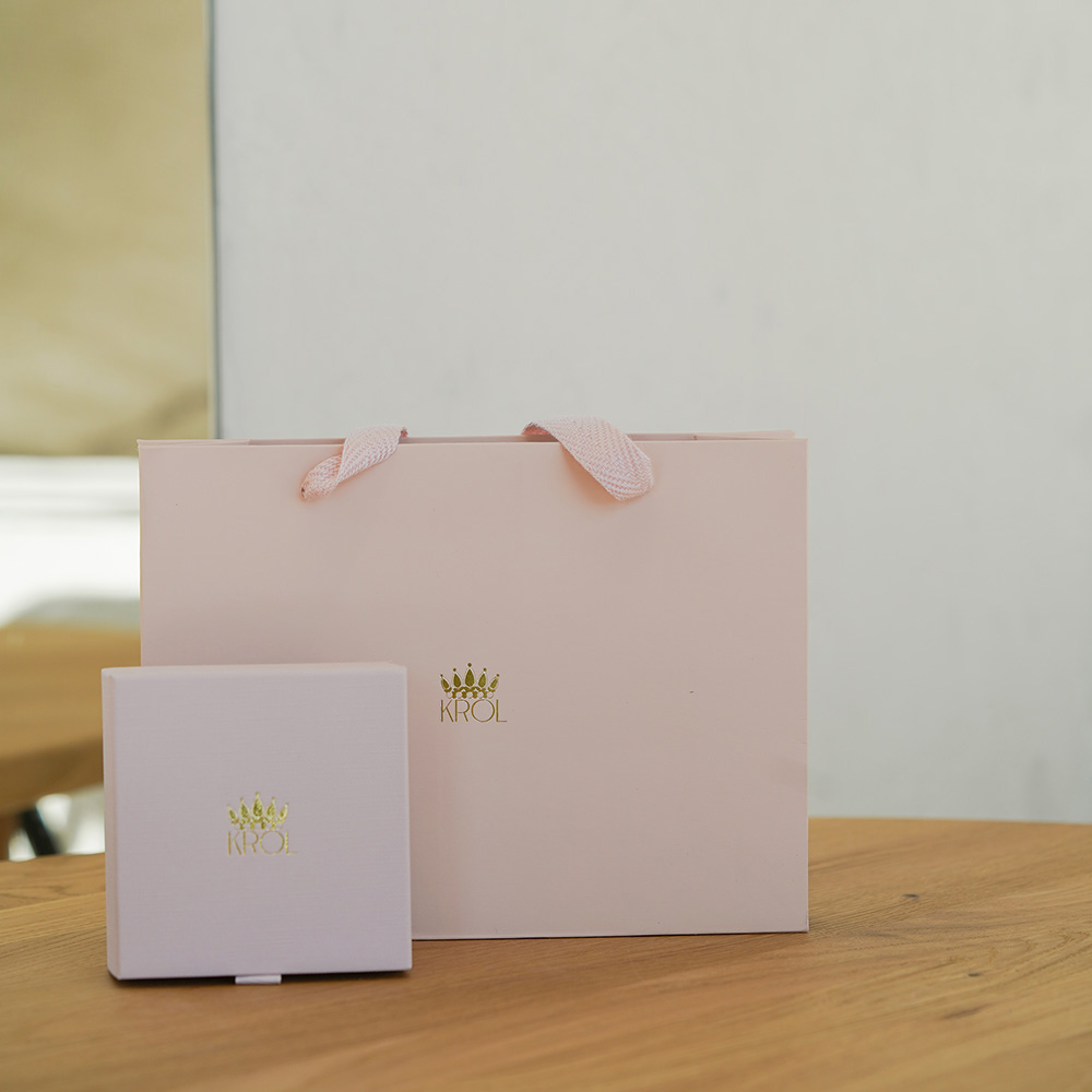Różowe opakowanie prezentowe Król Jewellery
