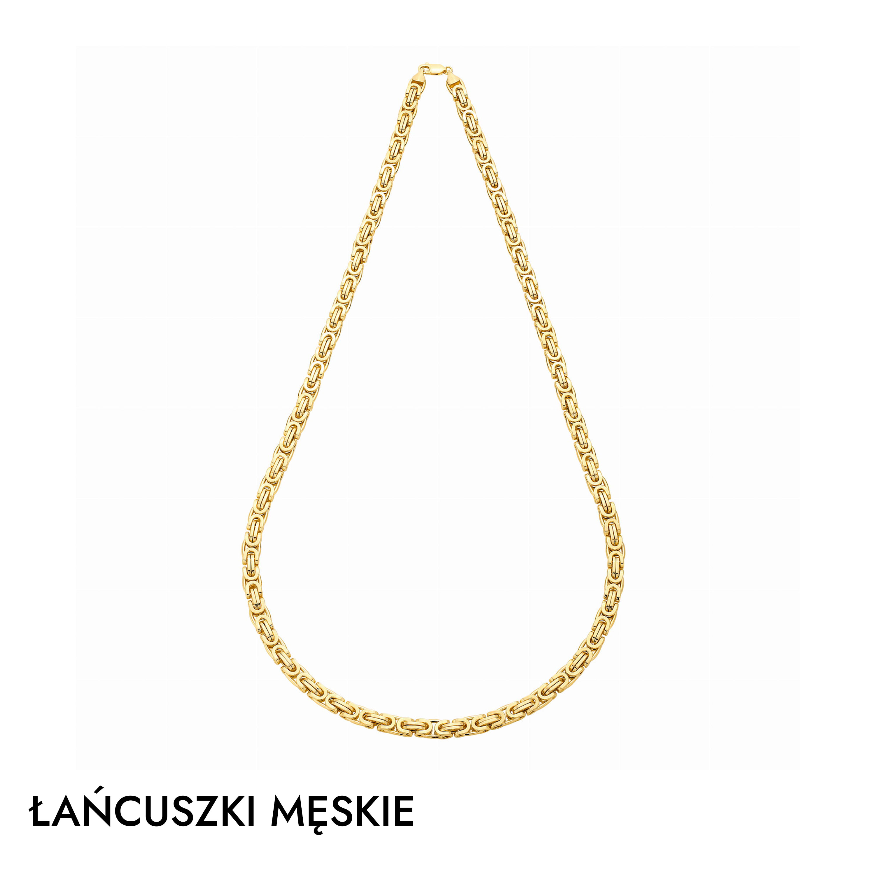 Złote łańcuszki męskie