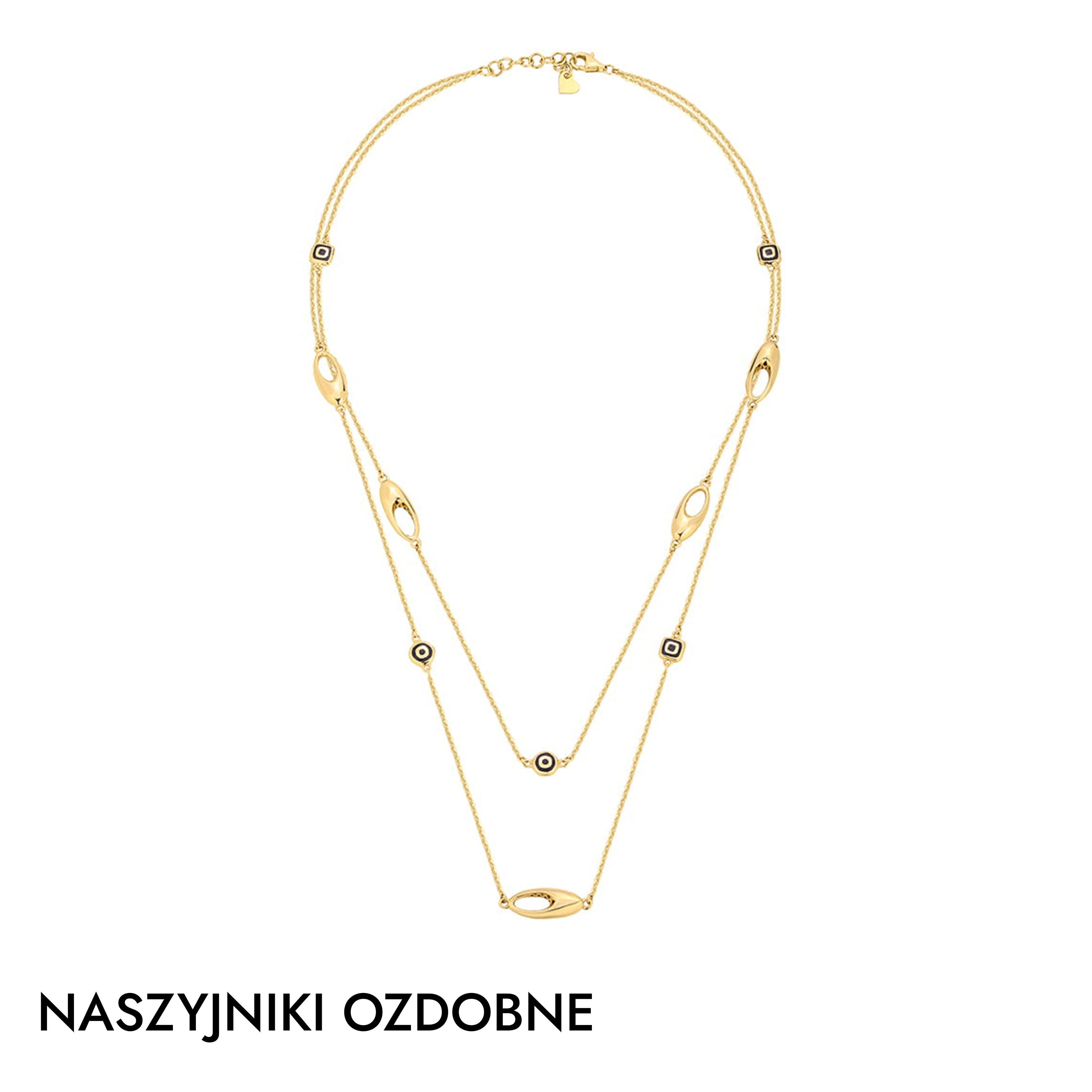 Złote naszyjniki ozdobne